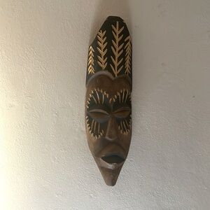 Rhodesia African mask hand made in 1973
